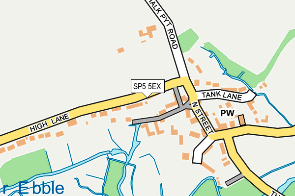 SP5 5EX map - OS OpenMap – Local (Ordnance Survey)