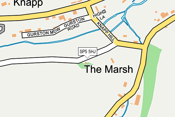 SP5 5HJ map - OS OpenMap – Local (Ordnance Survey)