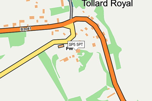 SP5 5PT map - OS OpenMap – Local (Ordnance Survey)