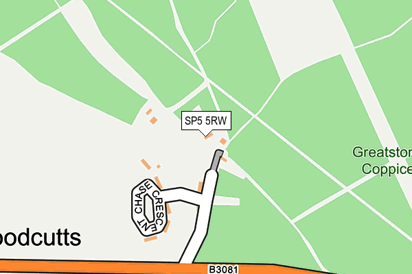 SP5 5RW map - OS OpenMap – Local (Ordnance Survey)