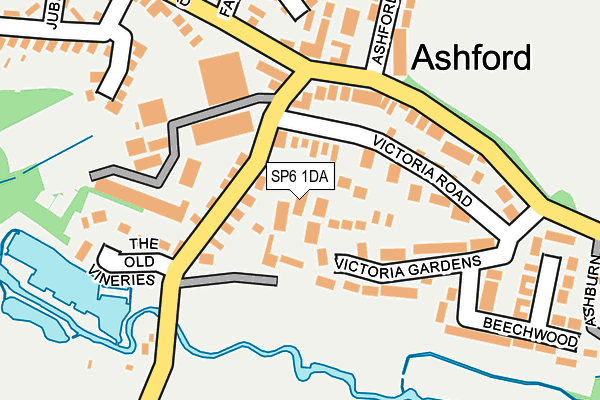 SP6 1DA map - OS OpenMap – Local (Ordnance Survey)