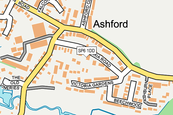 SP6 1DD map - OS OpenMap – Local (Ordnance Survey)