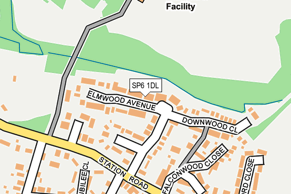 SP6 1DL map - OS OpenMap – Local (Ordnance Survey)