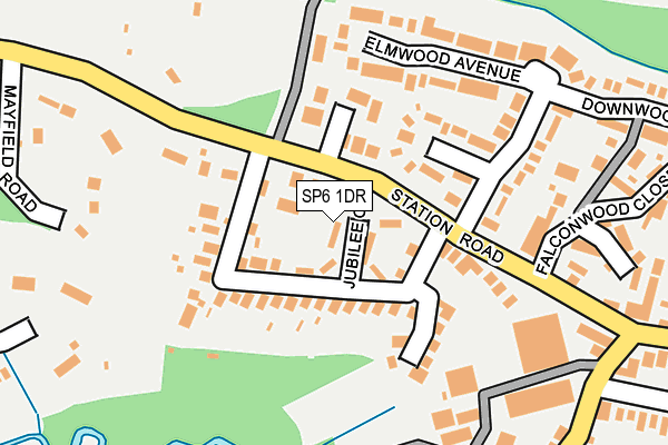 SP6 1DR map - OS OpenMap – Local (Ordnance Survey)