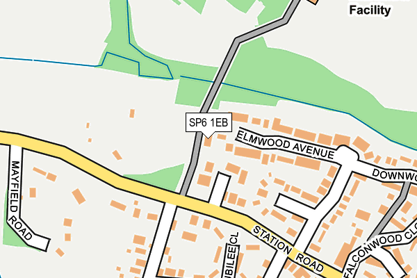 SP6 1EB map - OS OpenMap – Local (Ordnance Survey)