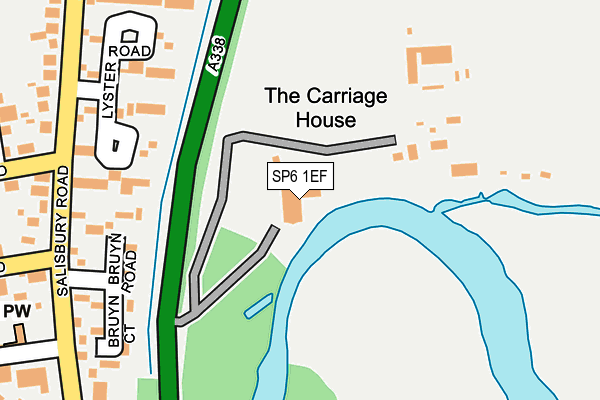 SP6 1EF map - OS OpenMap – Local (Ordnance Survey)