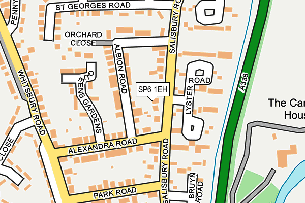 SP6 1EH map - OS OpenMap – Local (Ordnance Survey)