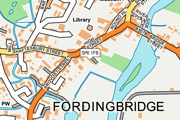 SP6 1FB map - OS OpenMap – Local (Ordnance Survey)