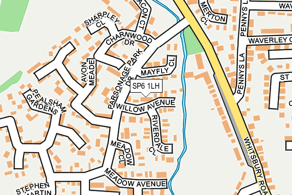 SP6 1LH map - OS OpenMap – Local (Ordnance Survey)