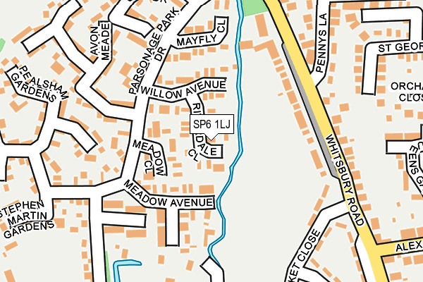 SP6 1LJ map - OS OpenMap – Local (Ordnance Survey)