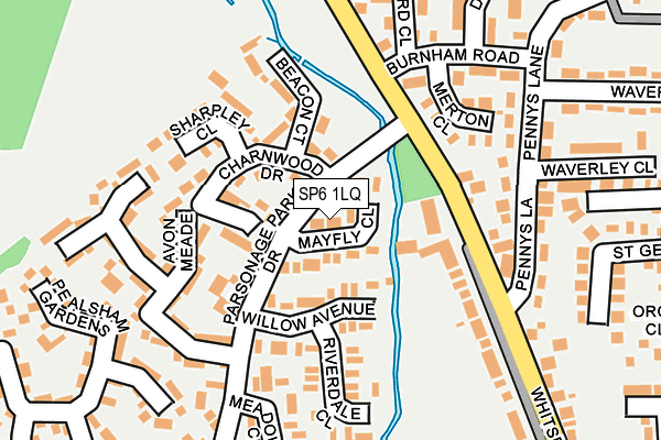 SP6 1LQ map - OS OpenMap – Local (Ordnance Survey)