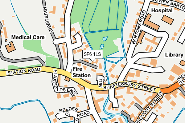 SP6 1LS map - OS OpenMap – Local (Ordnance Survey)