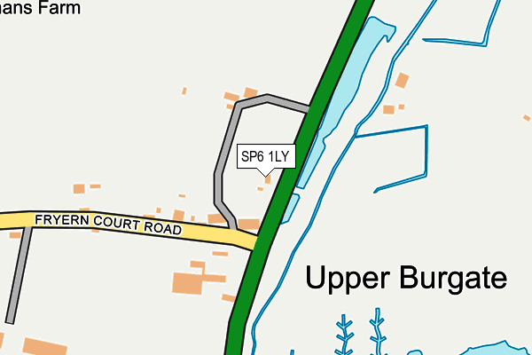 SP6 1LY map - OS OpenMap – Local (Ordnance Survey)