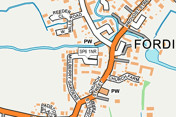 SP6 1NR map - OS OpenMap – Local (Ordnance Survey)