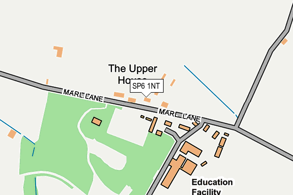 SP6 1NT map - OS OpenMap – Local (Ordnance Survey)