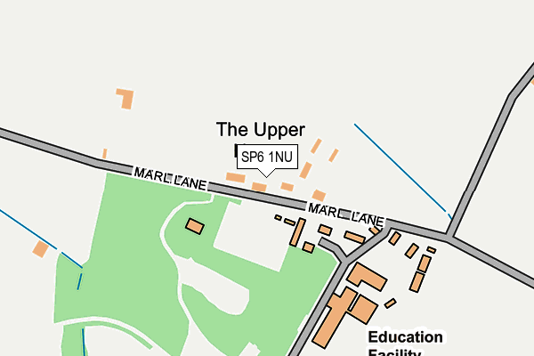 SP6 1NU map - OS OpenMap – Local (Ordnance Survey)