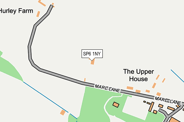 SP6 1NY map - OS OpenMap – Local (Ordnance Survey)