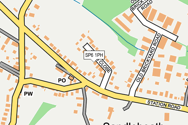 SP6 1PH map - OS OpenMap – Local (Ordnance Survey)