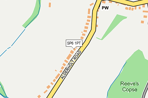 SP6 1PT map - OS OpenMap – Local (Ordnance Survey)