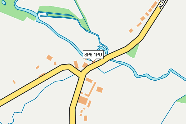 SP6 1PU map - OS OpenMap – Local (Ordnance Survey)
