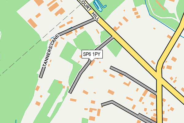 SP6 1PY map - OS OpenMap – Local (Ordnance Survey)