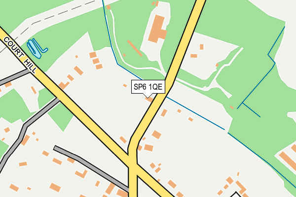 SP6 1QE map - OS OpenMap – Local (Ordnance Survey)