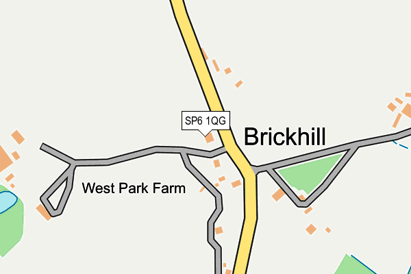 SP6 1QG map - OS OpenMap – Local (Ordnance Survey)