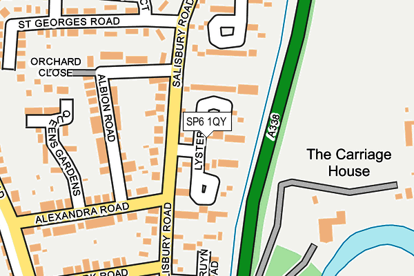 SP6 1QY map - OS OpenMap – Local (Ordnance Survey)