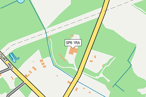 SP6 1RA map - OS OpenMap – Local (Ordnance Survey)
