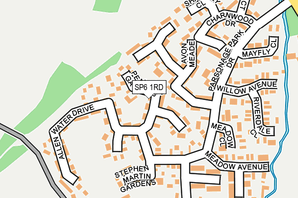 SP6 1RD map - OS OpenMap – Local (Ordnance Survey)