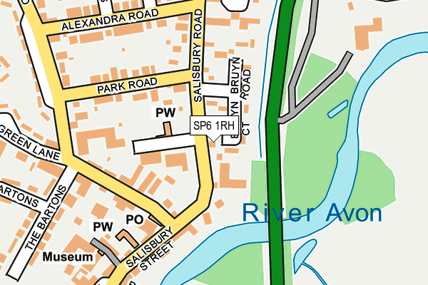 SP6 1RH map - OS OpenMap – Local (Ordnance Survey)
