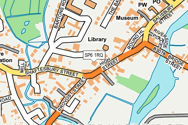SP6 1RQ map - OS OpenMap – Local (Ordnance Survey)