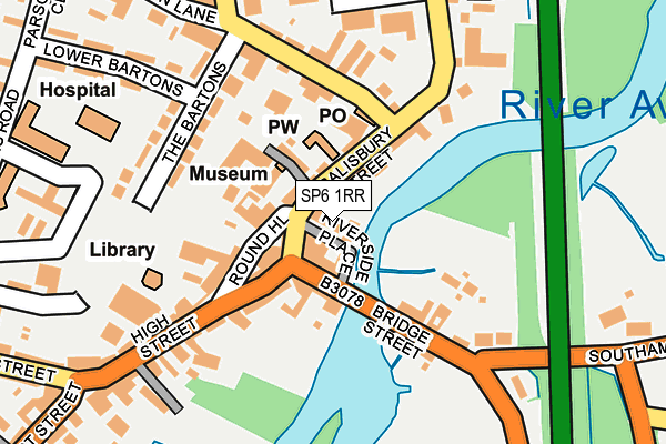 SP6 1RR map - OS OpenMap – Local (Ordnance Survey)
