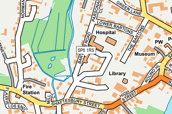 SP6 1RS map - OS OpenMap – Local (Ordnance Survey)