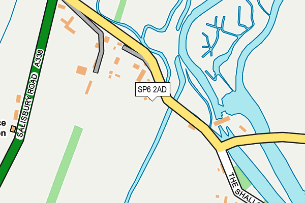 SP6 2AD map - OS OpenMap – Local (Ordnance Survey)