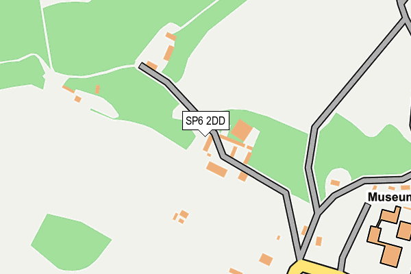 SP6 2DD map - OS OpenMap – Local (Ordnance Survey)