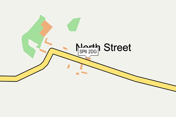 SP6 2DG map - OS OpenMap – Local (Ordnance Survey)