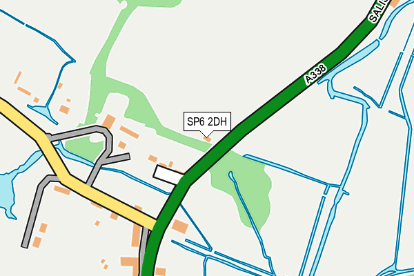 SP6 2DH map - OS OpenMap – Local (Ordnance Survey)