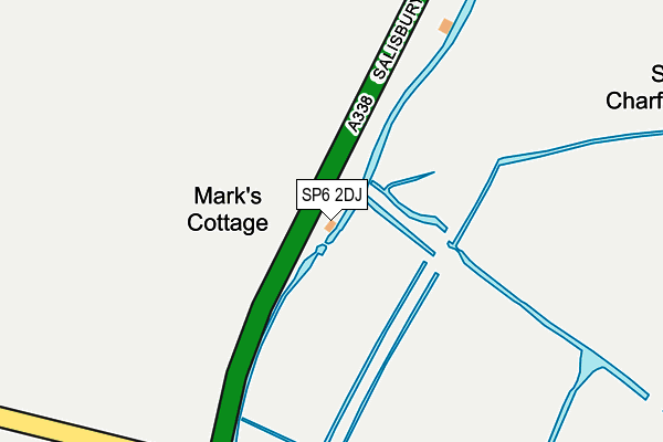 SP6 2DJ map - OS OpenMap – Local (Ordnance Survey)