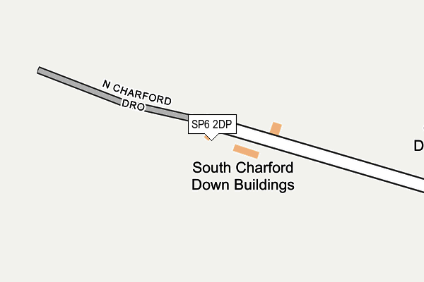 SP6 2DP map - OS OpenMap – Local (Ordnance Survey)