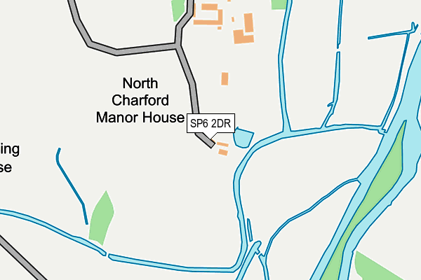 SP6 2DR map - OS OpenMap – Local (Ordnance Survey)