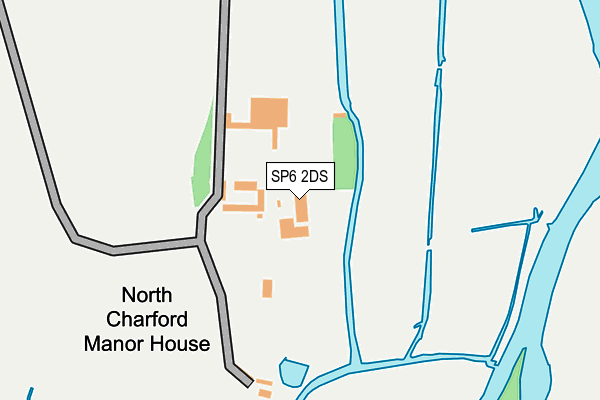 SP6 2DS map - OS OpenMap – Local (Ordnance Survey)