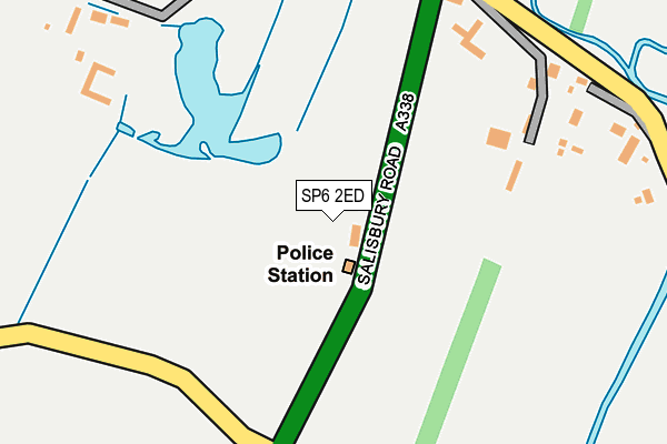 SP6 2ED map - OS OpenMap – Local (Ordnance Survey)