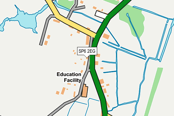 SP6 2EG map - OS OpenMap – Local (Ordnance Survey)