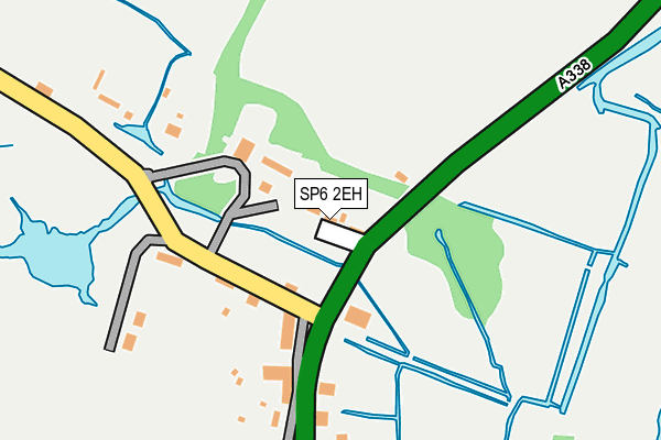 SP6 2EH map - OS OpenMap – Local (Ordnance Survey)
