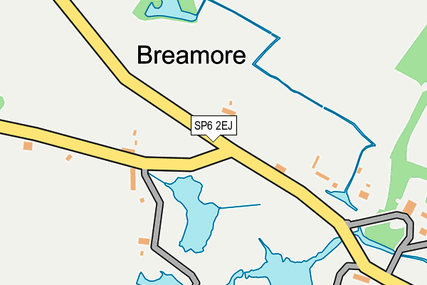 SP6 2EJ map - OS OpenMap – Local (Ordnance Survey)