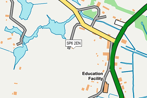 SP6 2EN map - OS OpenMap – Local (Ordnance Survey)