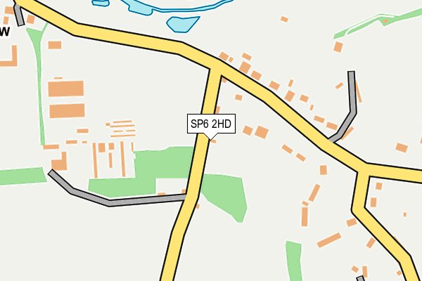 SP6 2HD map - OS OpenMap – Local (Ordnance Survey)