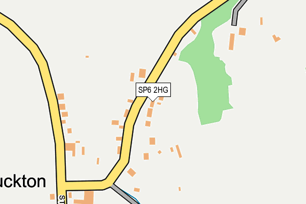 SP6 2HG map - OS OpenMap – Local (Ordnance Survey)