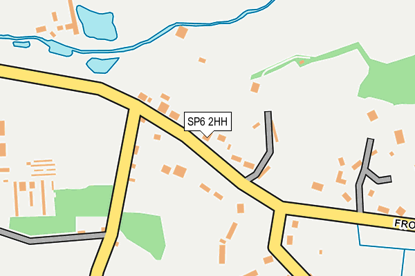 SP6 2HH map - OS OpenMap – Local (Ordnance Survey)